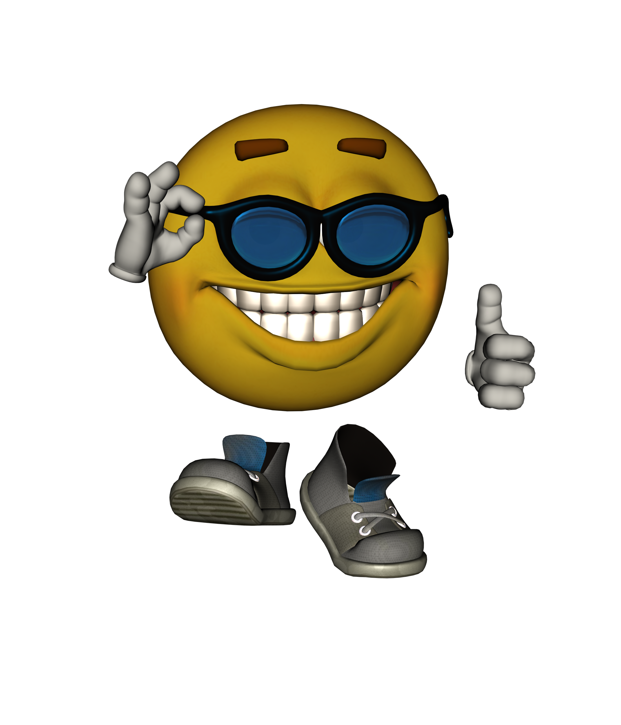 emoji w glasses thumbs up meme