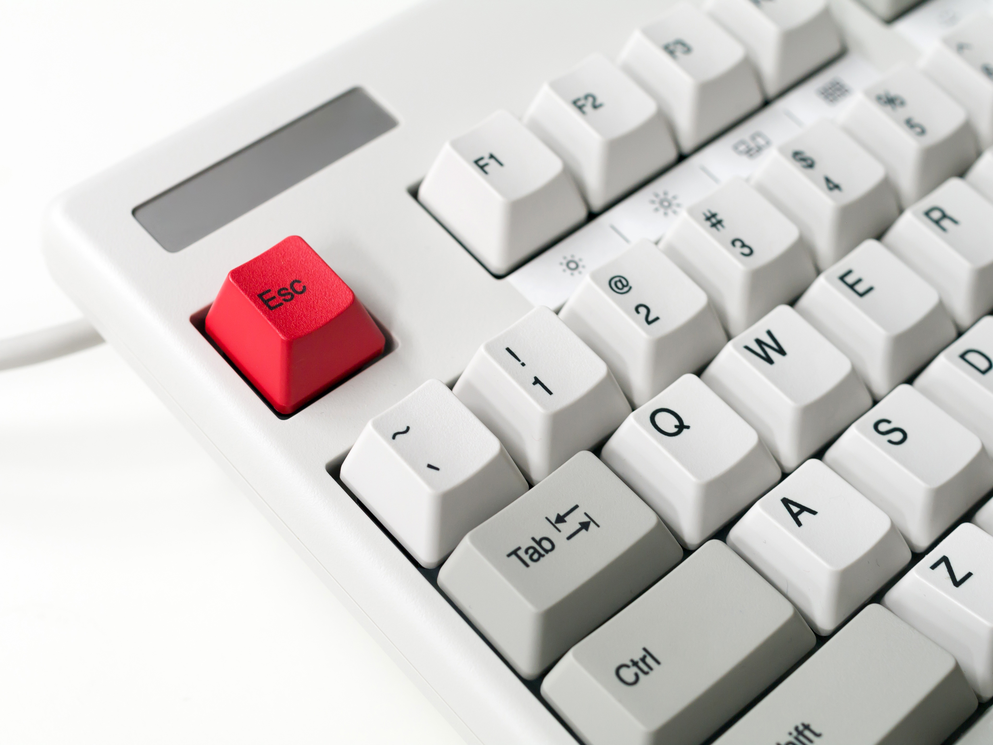 Keyboard With Red Escape Key Image Free Stock Photo Public Domain 