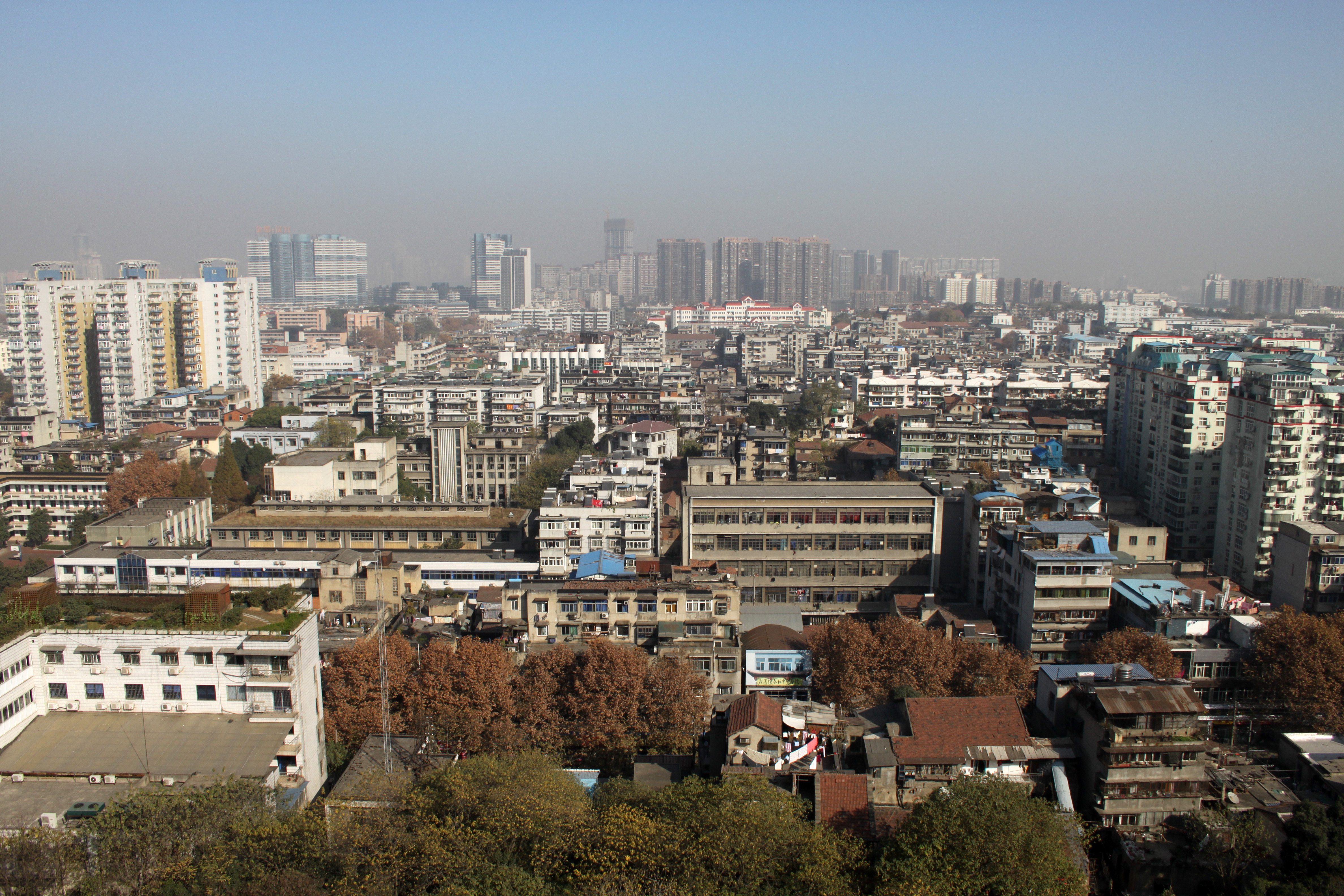 Cityscape view of Wuhan from the tower image - Free stock ...