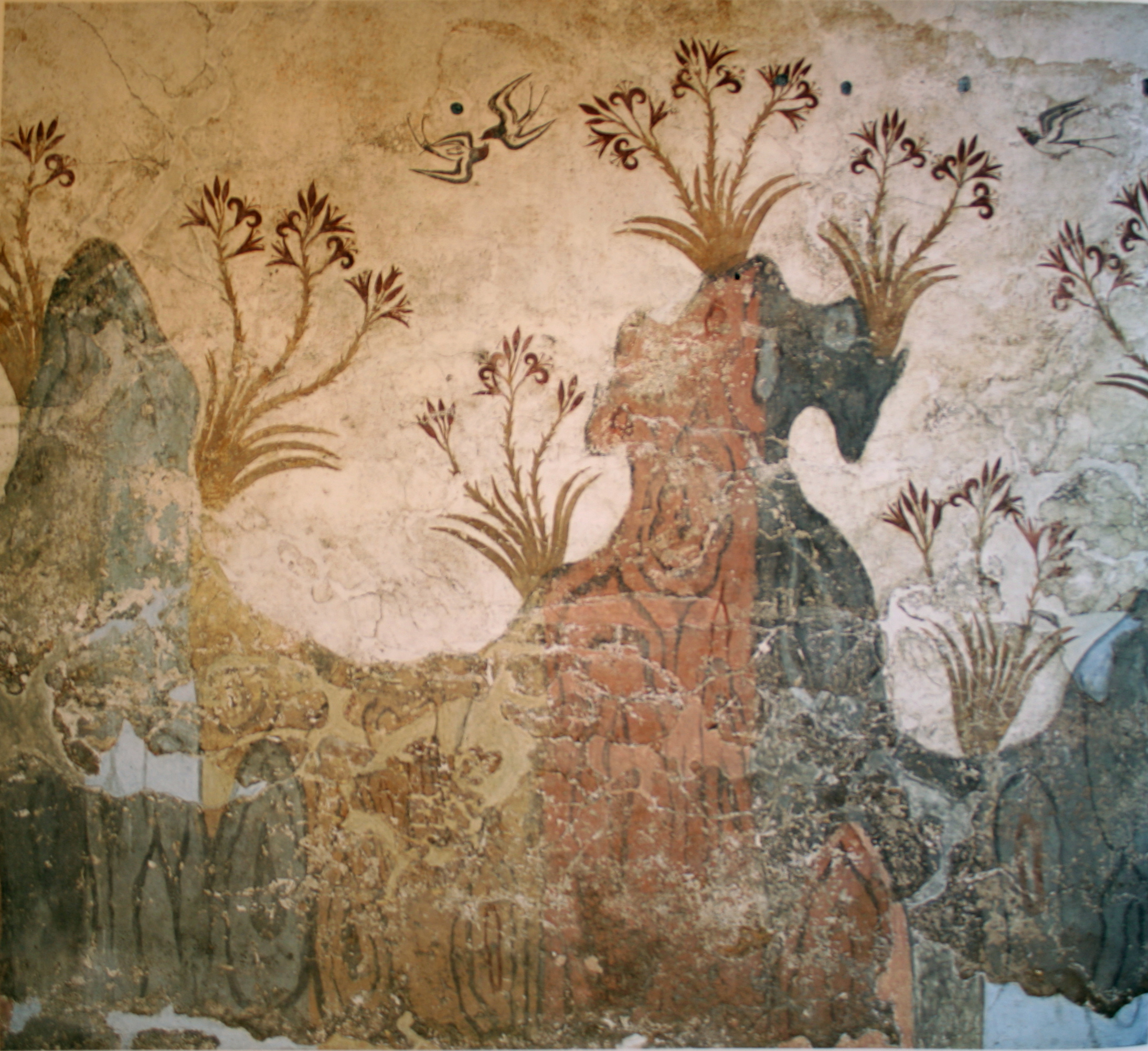 Bronze Age Art At Santorini Greece Image Free Stock Photo Public 