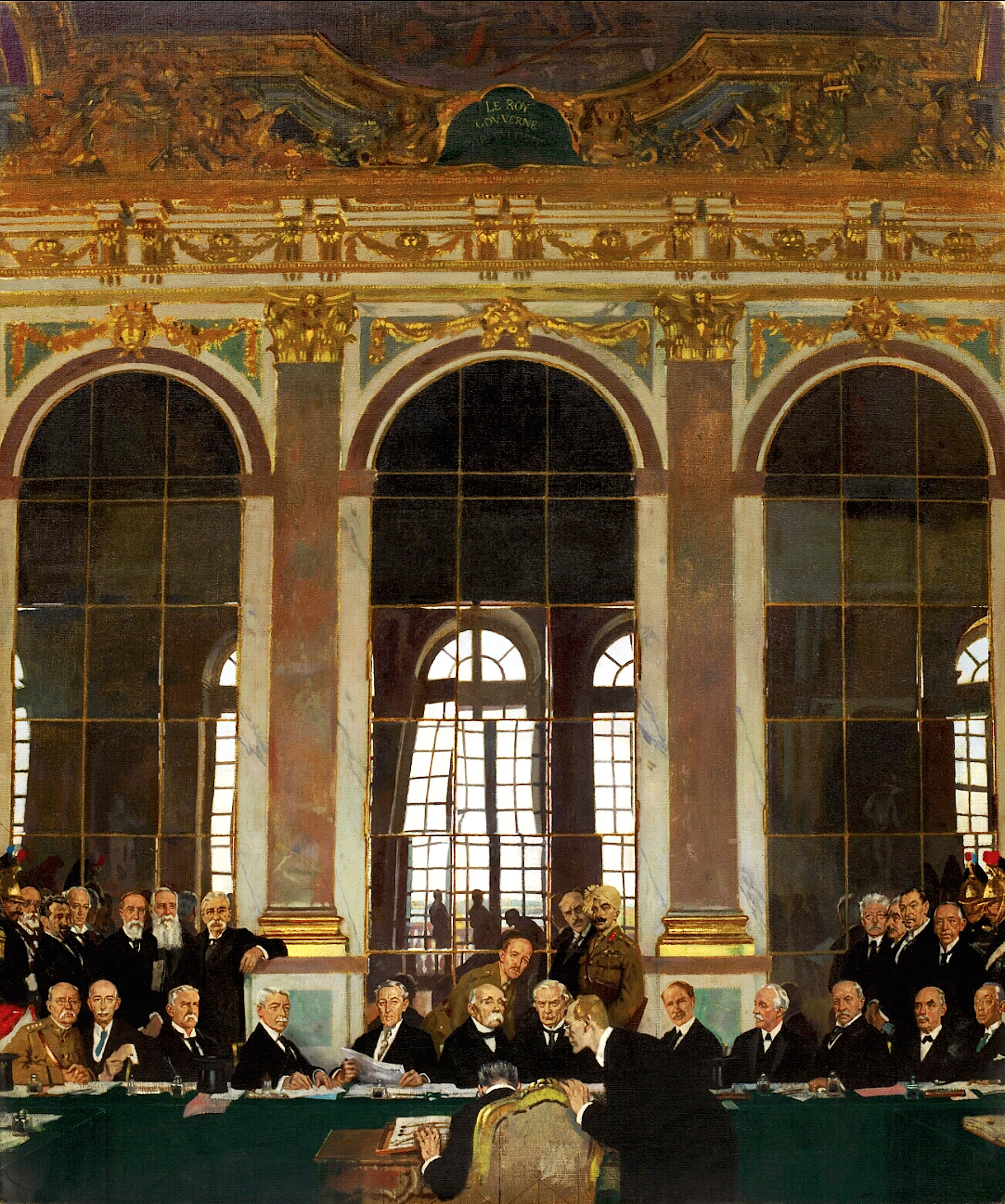 Signing Of The Treaty Of Versailles In 1919 Image Free Stock Photo 