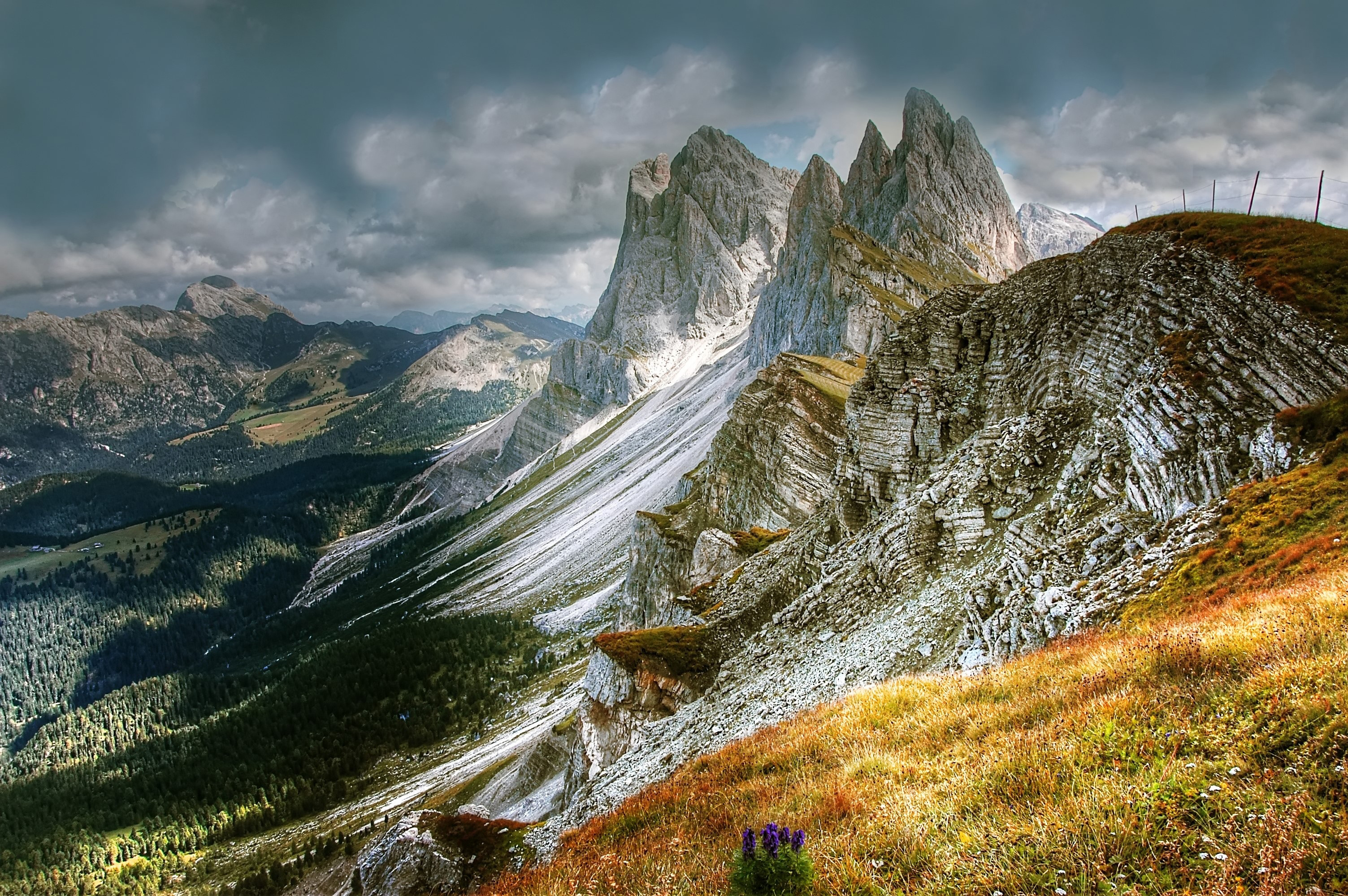 High Mountains Landscape Of The Dolomites Italy Image Free Stock 