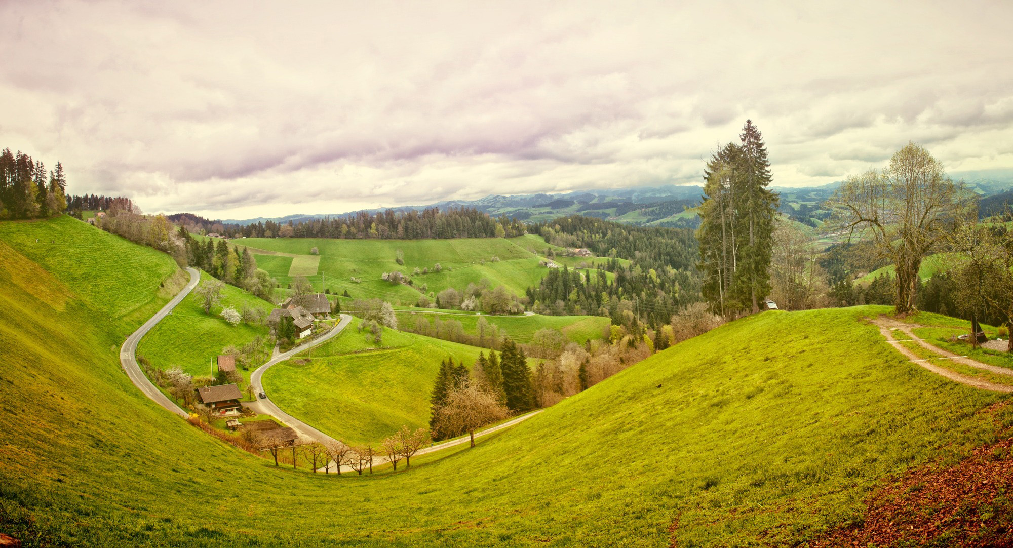 View of Hills in a Countryside · Free Stock Photo