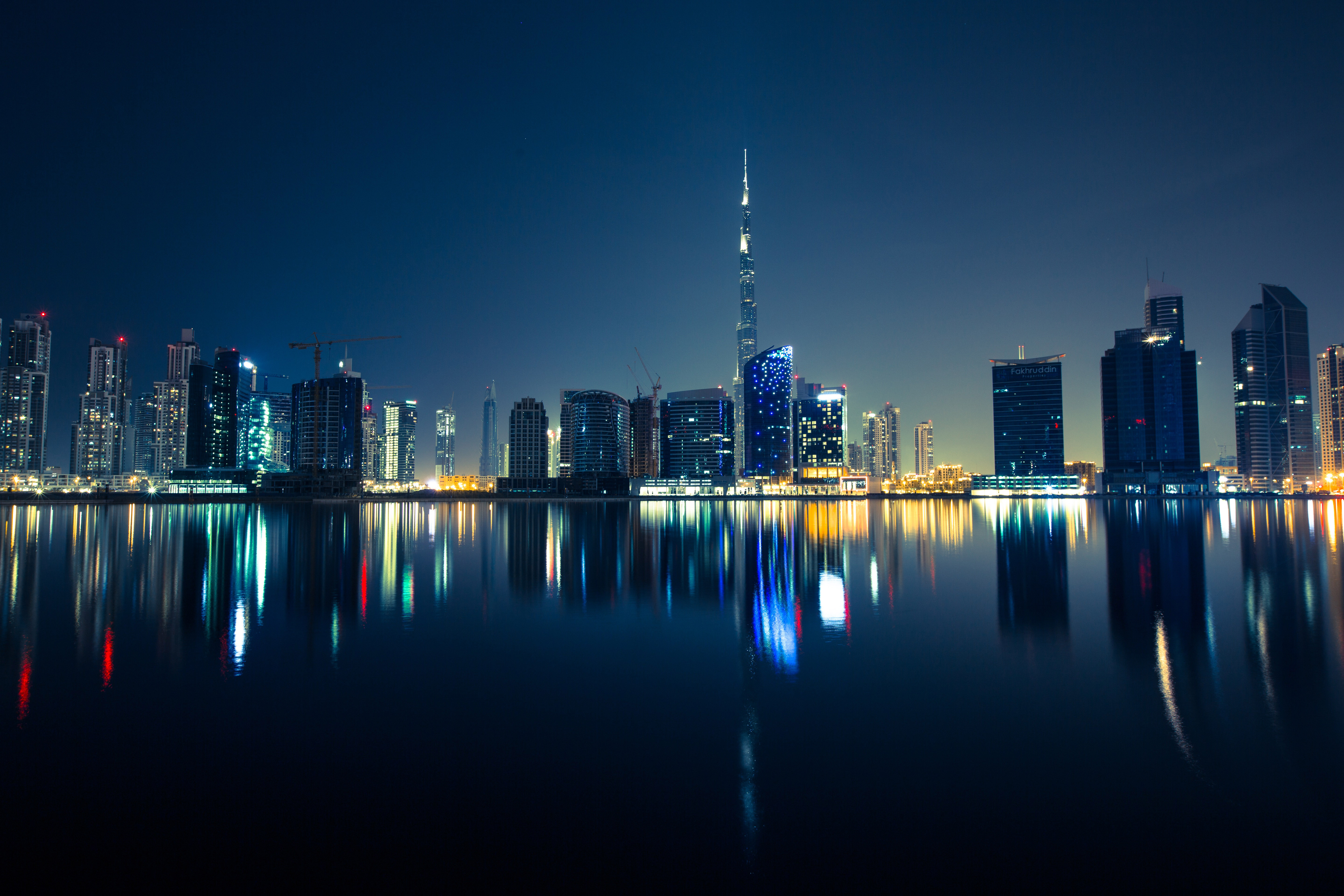 Night Skyline in Dubai, United Arab Emirates, UAE image - Free stock photo - Public Domain photo ...