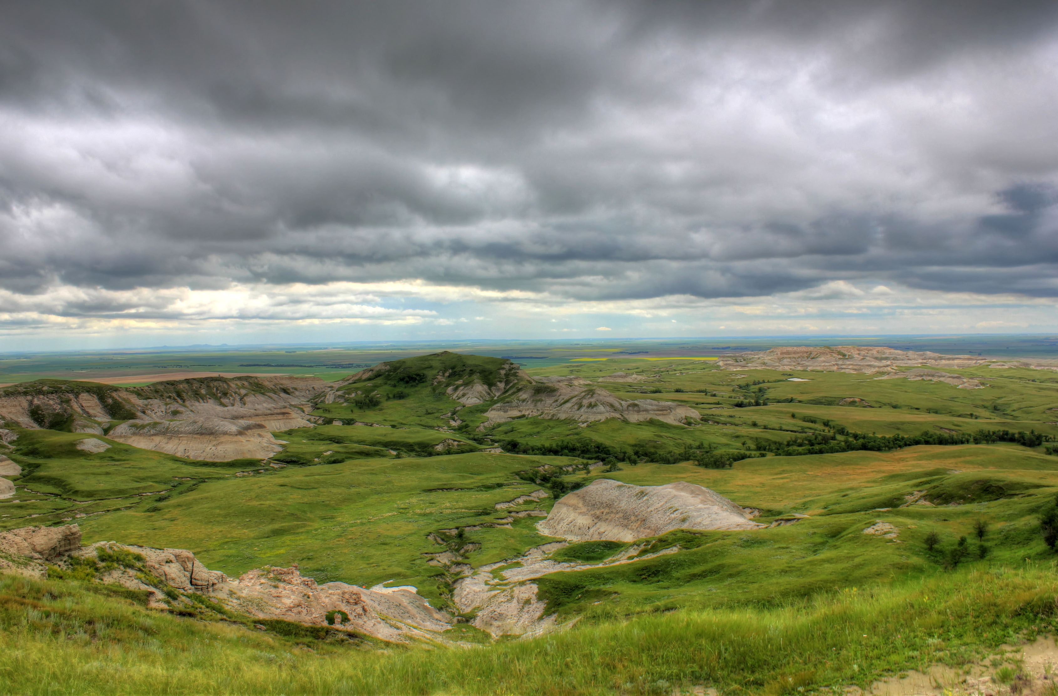 Ridges And Landscape From The Top At White Butte North Dakota Image