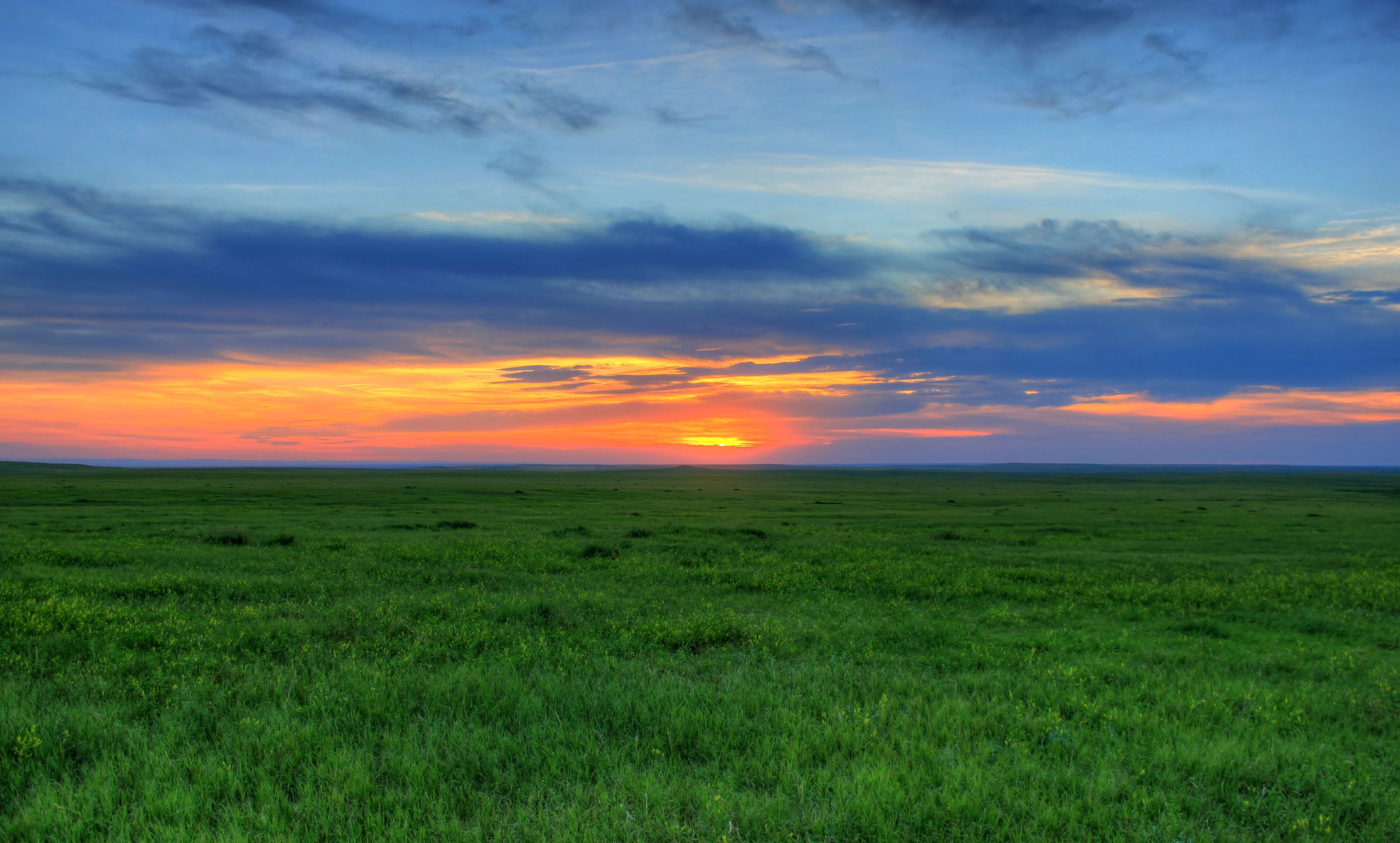 Brighter Sunset At Badlands National Park South Dakota Image Free