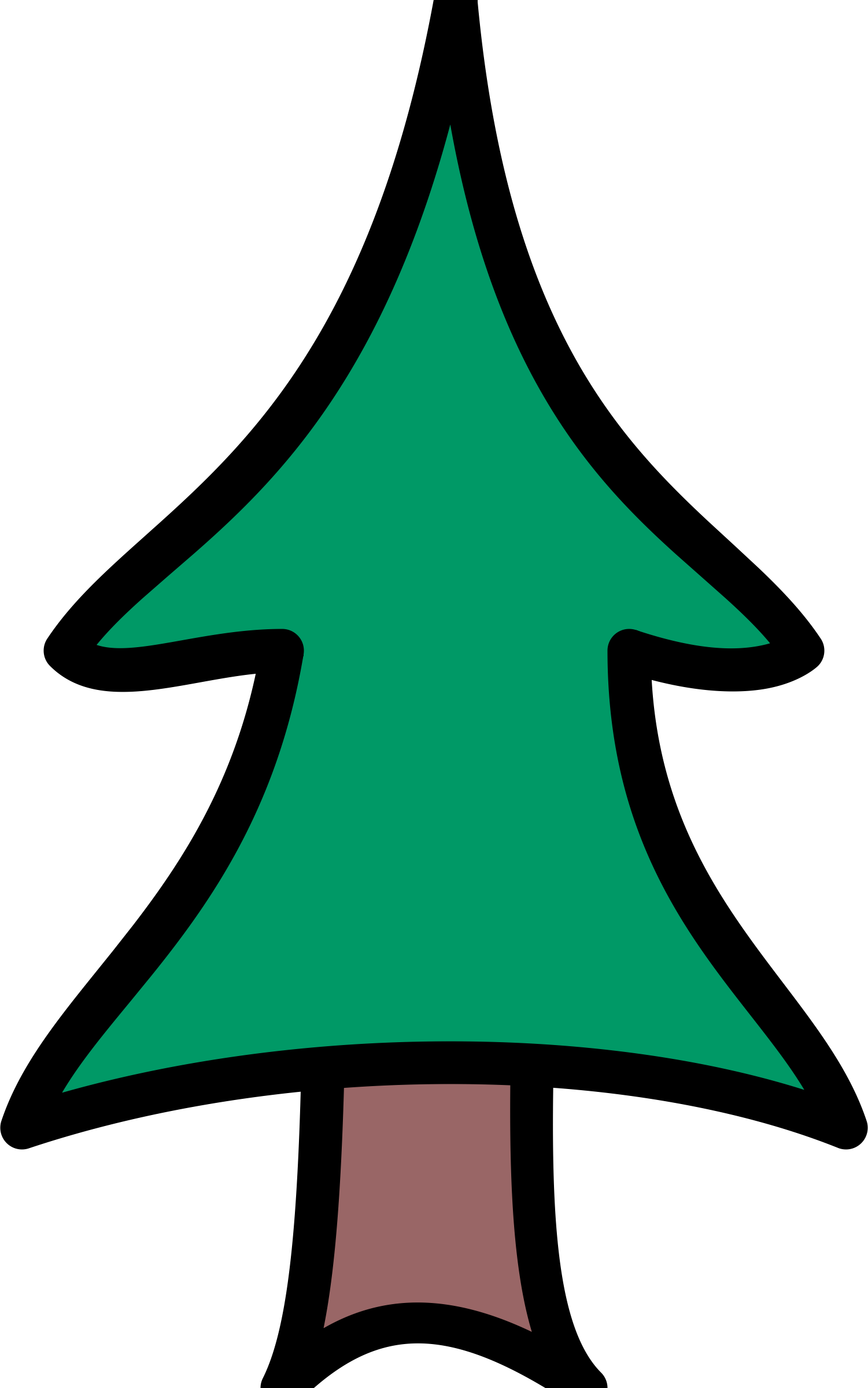 pine trees cartoon