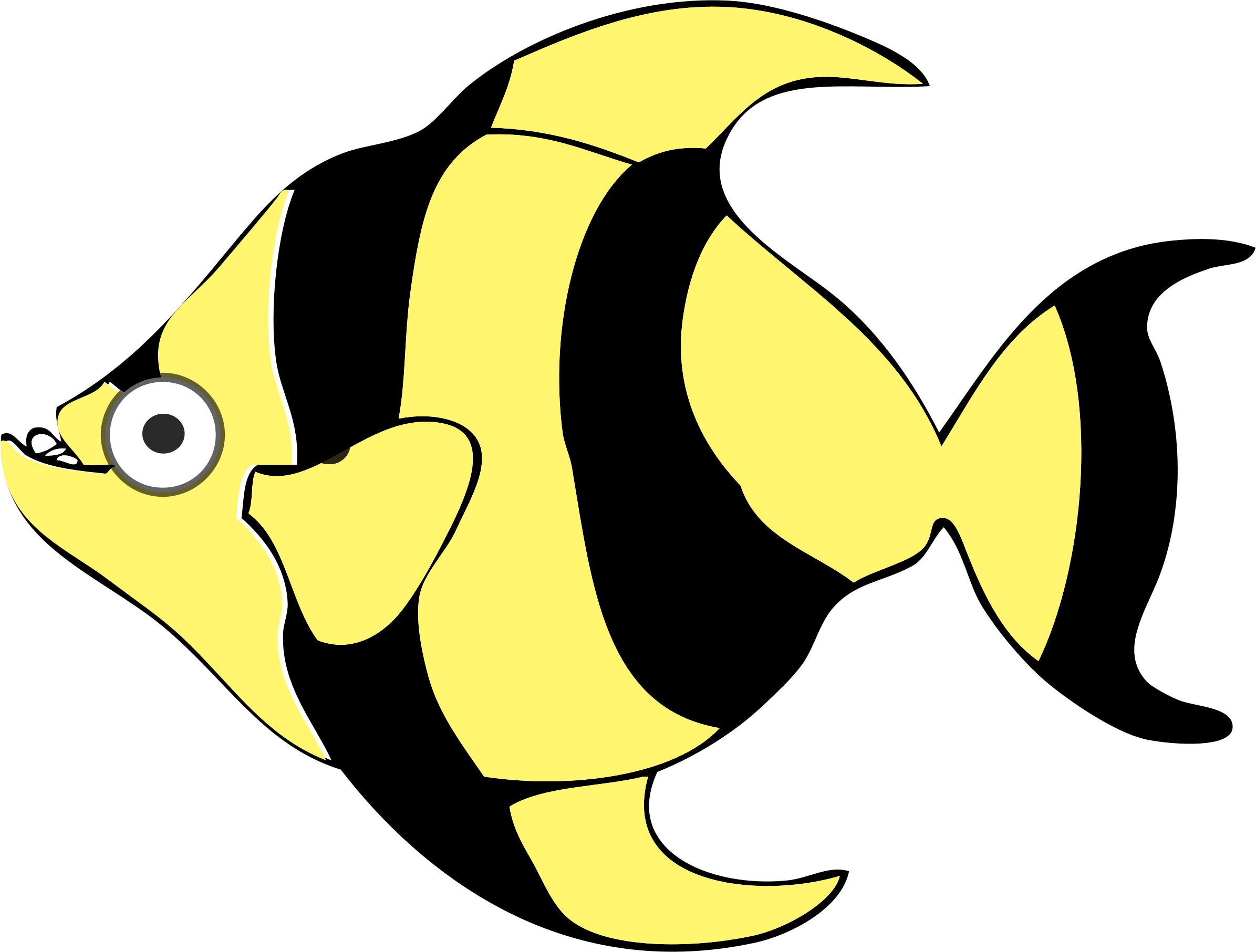 Cartoon tropical fish Vector Clipart image - Free stock photo - Public