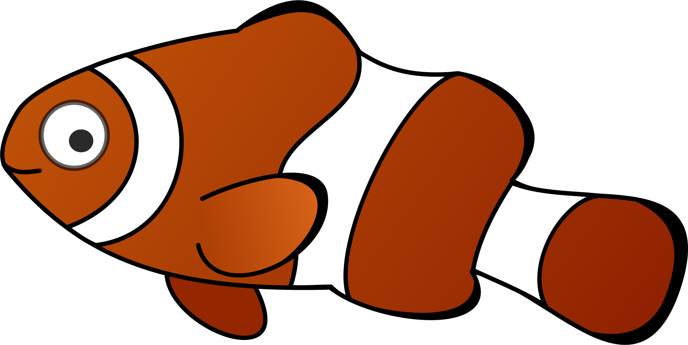 Clownfish Cartoon vector clipart image Free stock photo Public