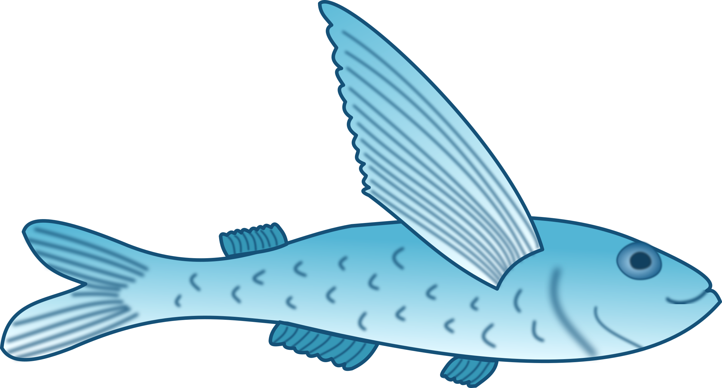 Download Flying Fish Vector Clipart image - Free stock photo ...