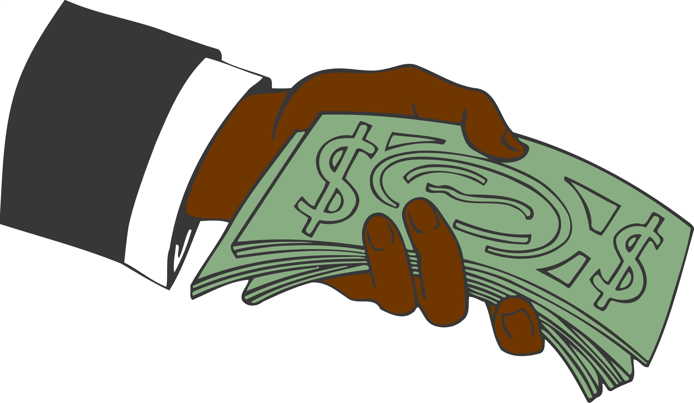 Download Hand Giving Money vector clipart image - Free stock photo ...