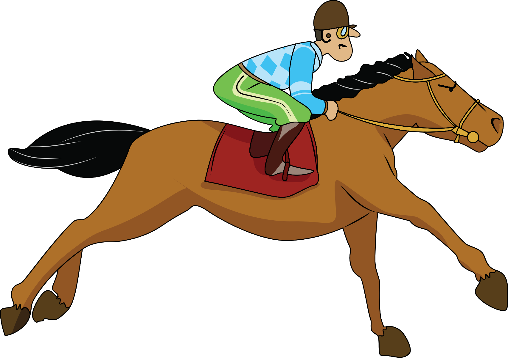 Download Horse with Jockey Vector Art image - Free stock photo ...