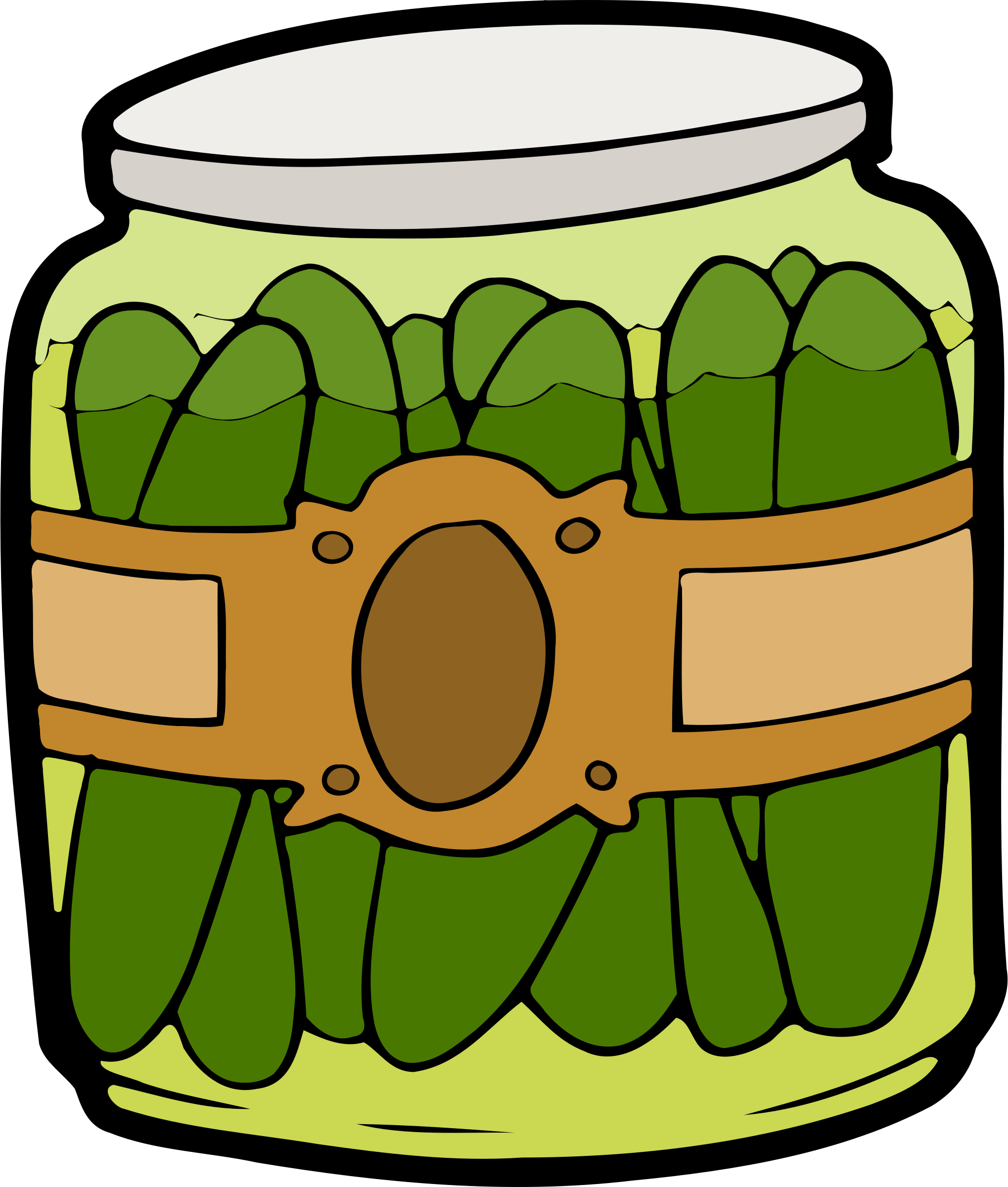Jar of Pickles Vector Clipart image Free stock photo Public Domain