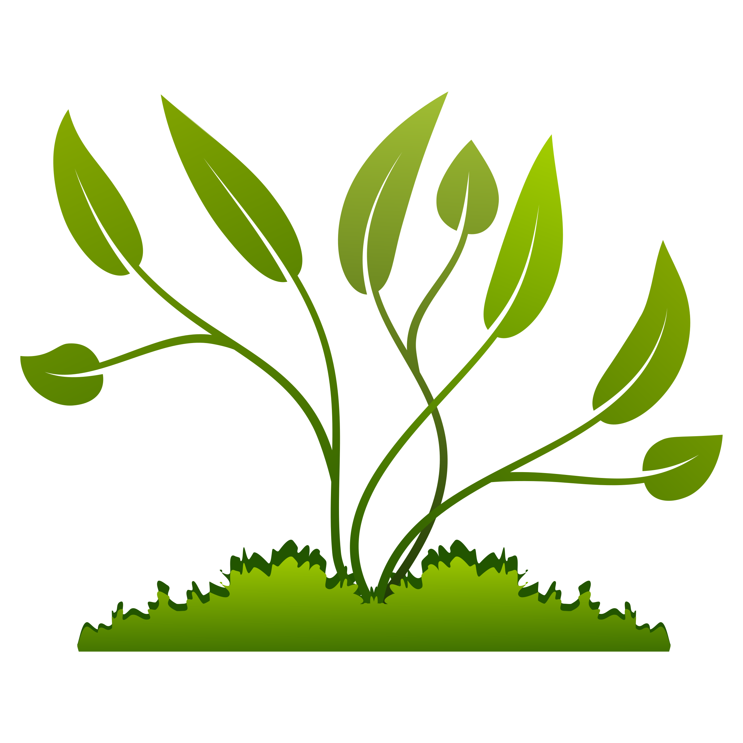 Plants growing out of the Ground vector clipart image ...