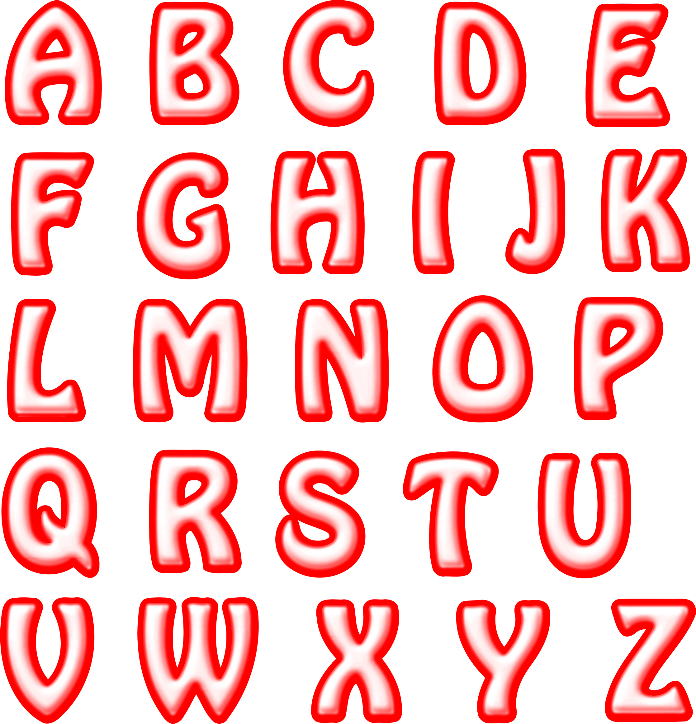 red letter n clip art
