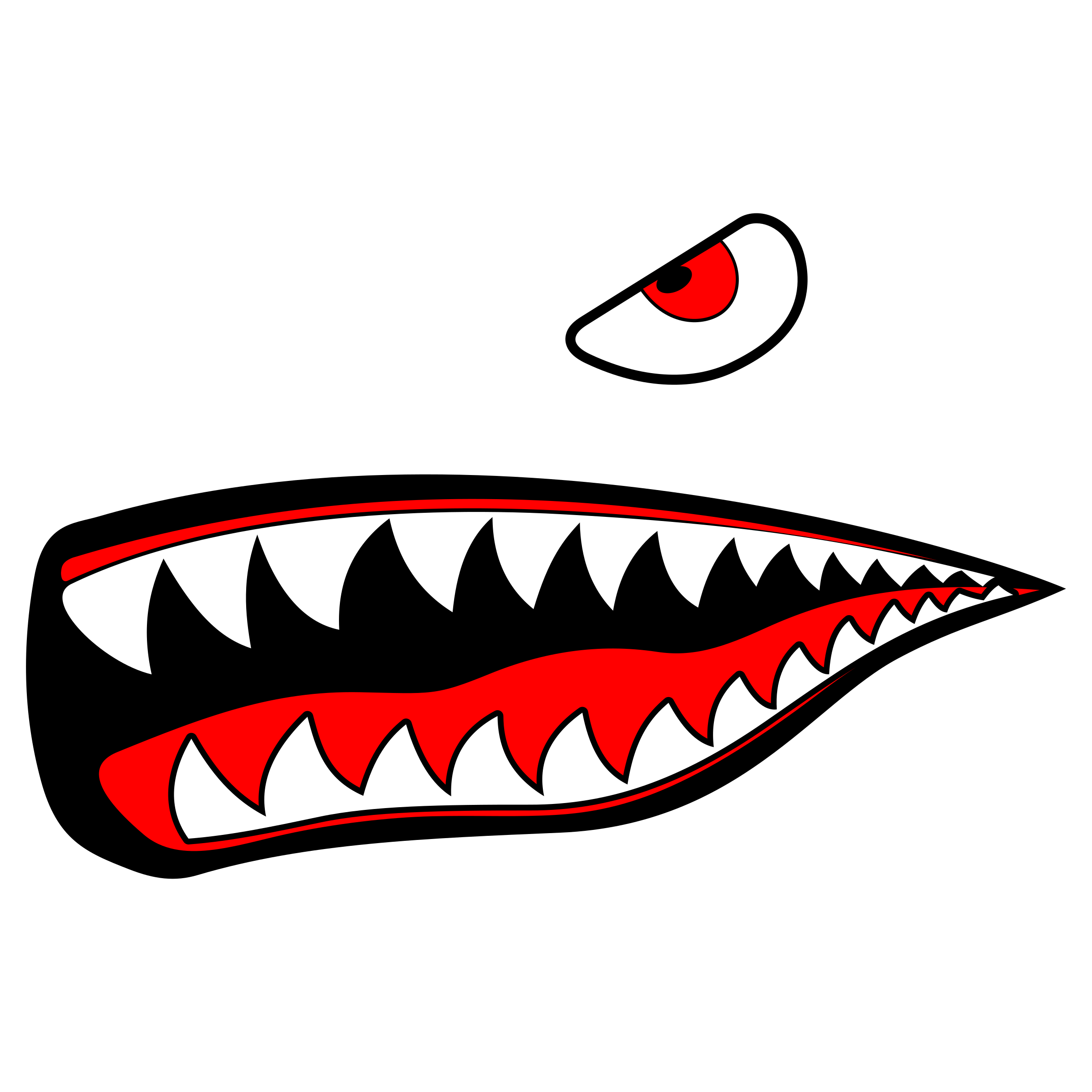 Shark Eye and teeth vector clipart image - Free stock ...