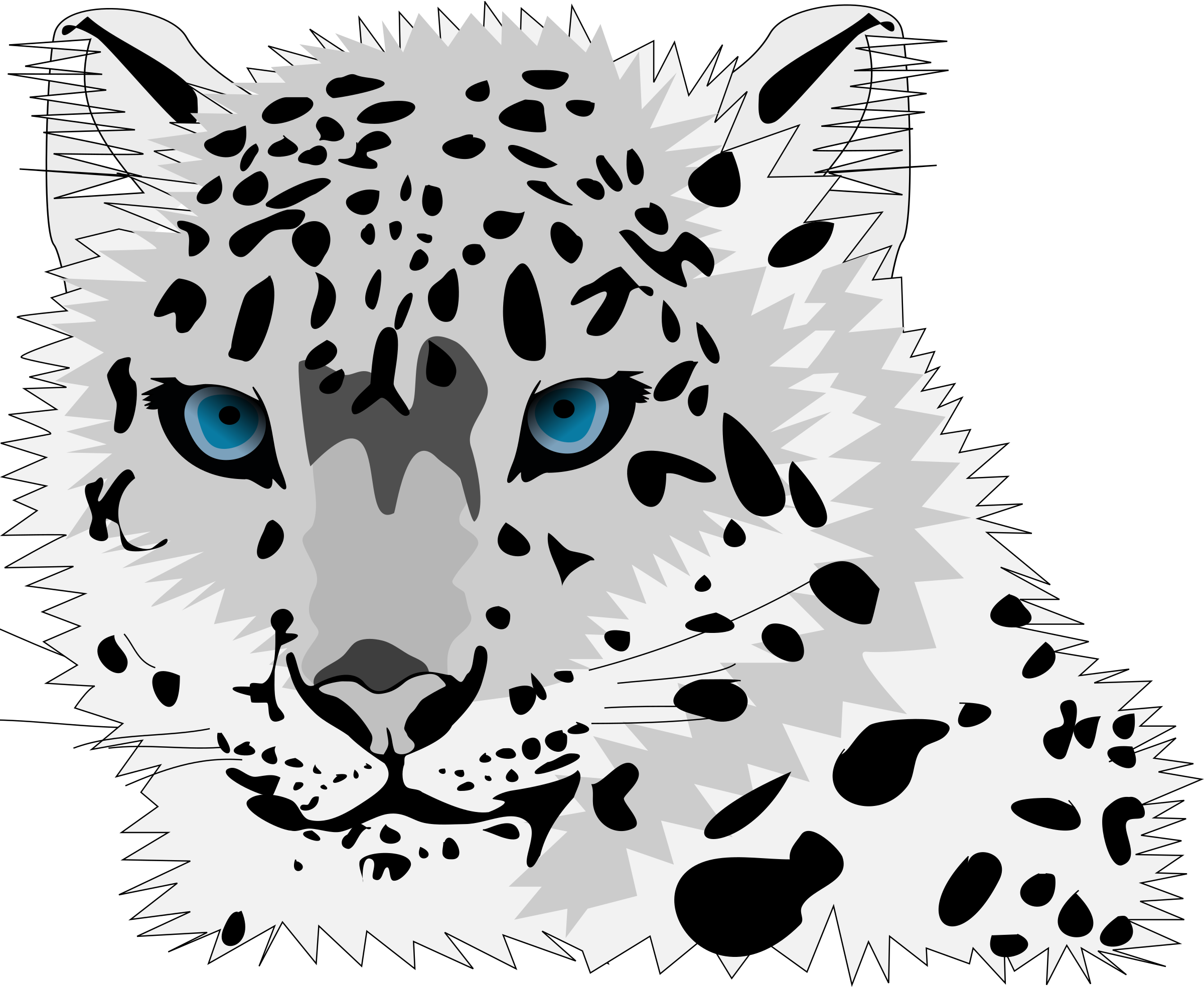 Download Snow Leopard Vector Graphic image - Free stock photo ...