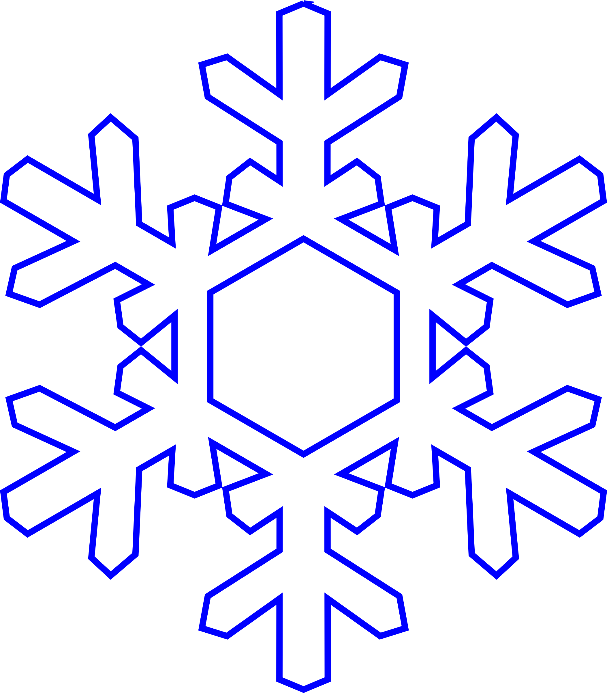 vector snowflake clipart