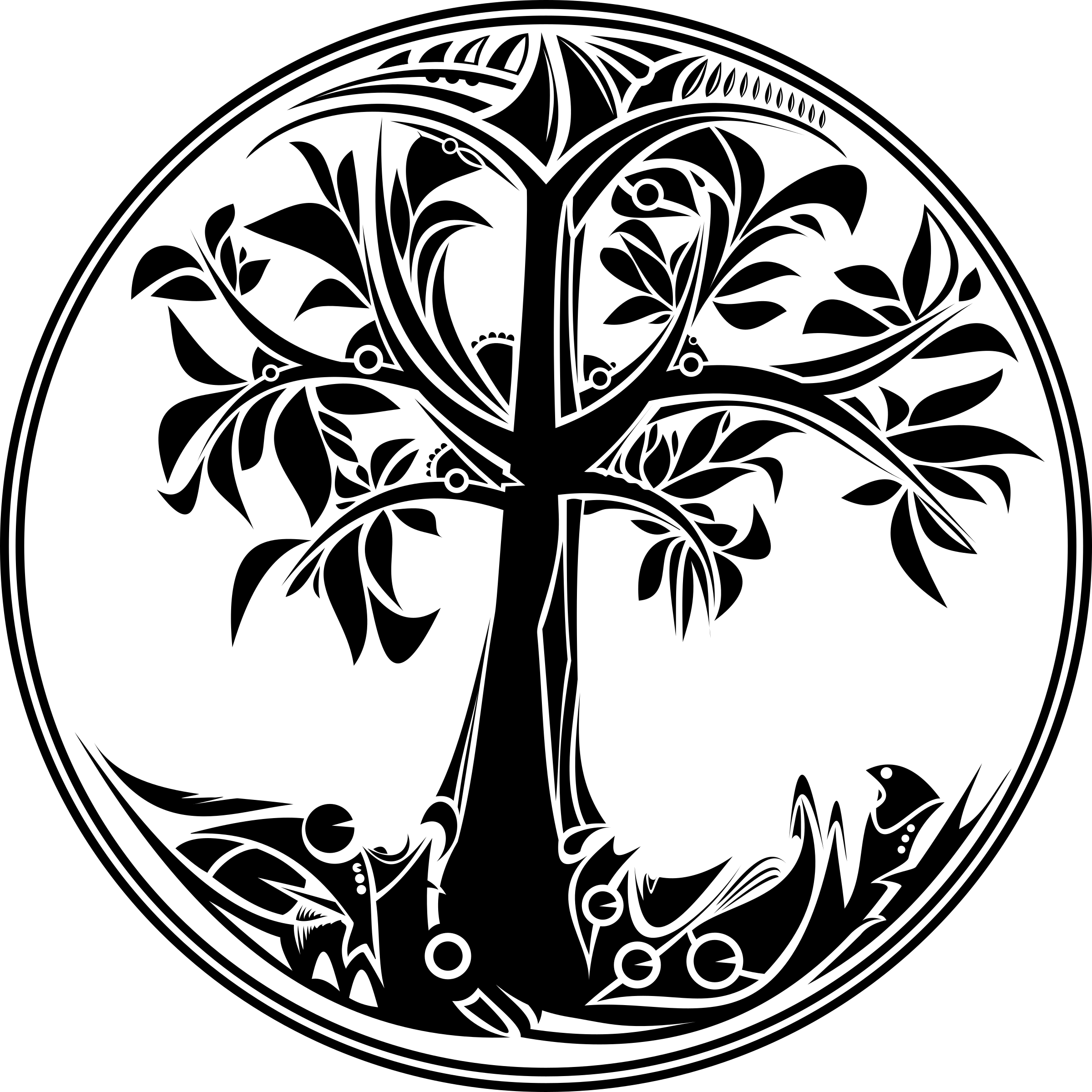 tree of life symbol simple