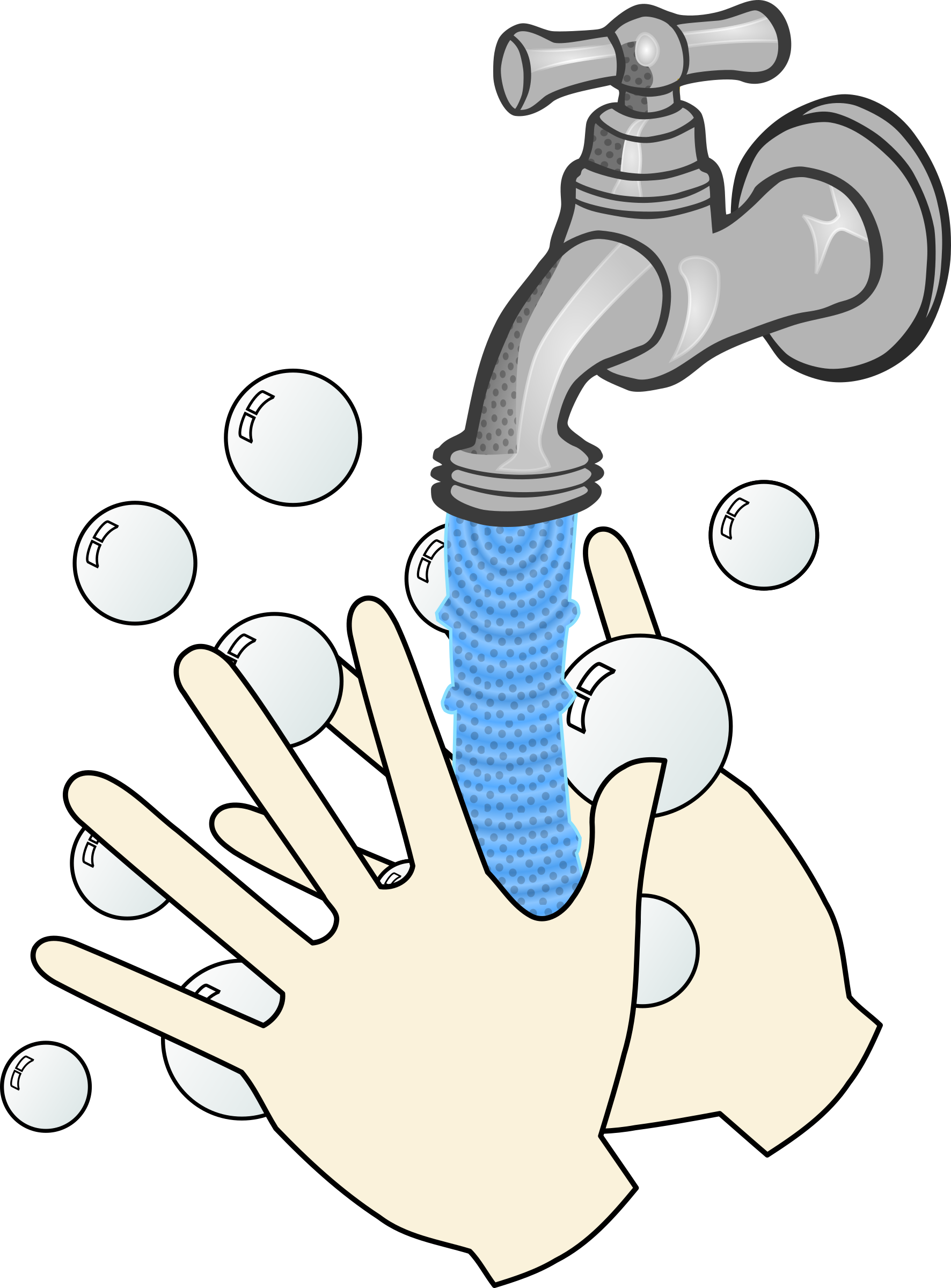 Free Clipart Washing Hands