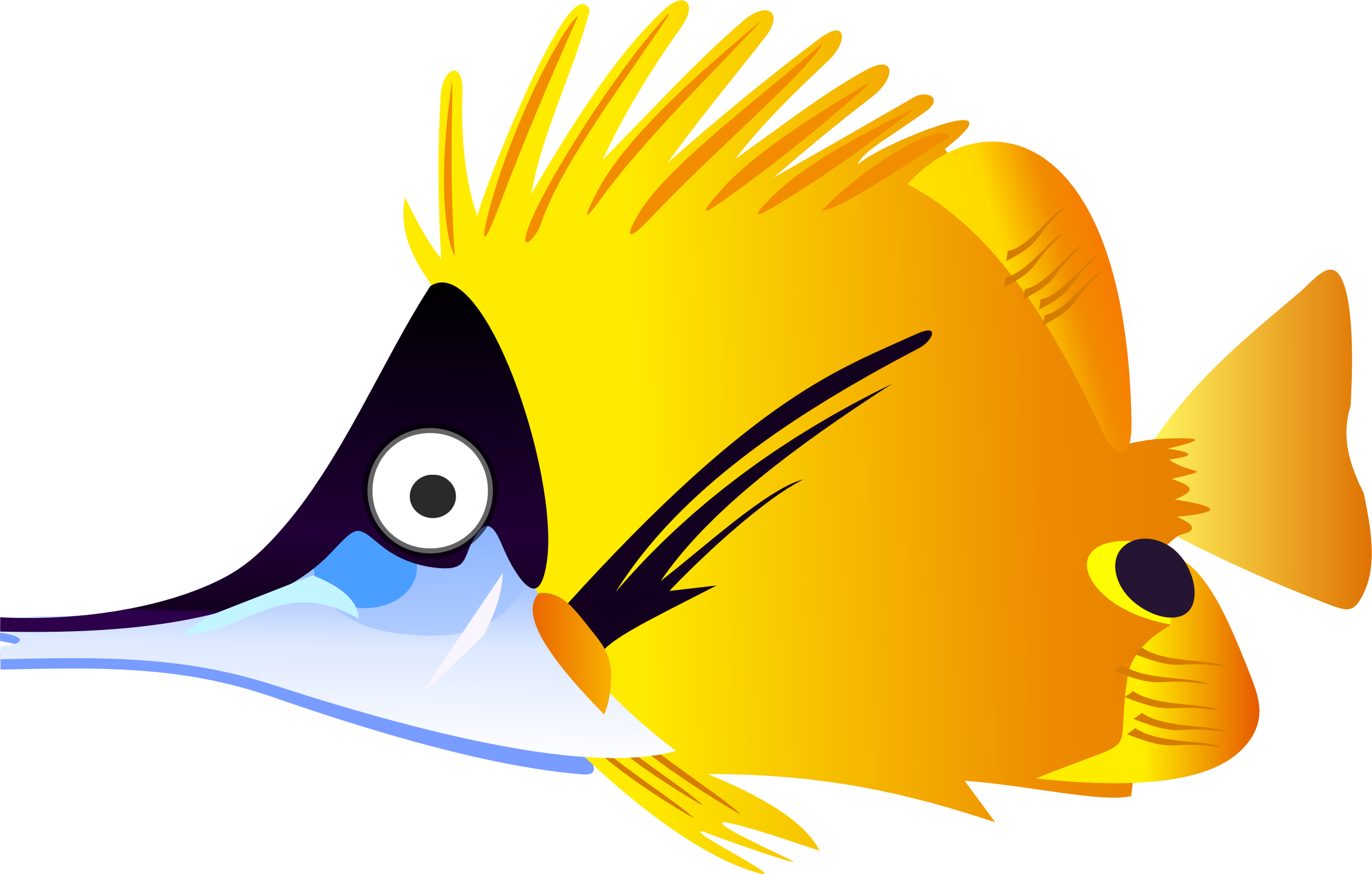 Download Yellow Fish Vector Clipart image - Free stock photo ...