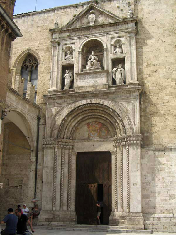 The monumental entrance of Julius II in the church of San Francesco in ...