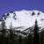 Snow covered Lassen Peak in Lassen Volcanic National Park, California ...