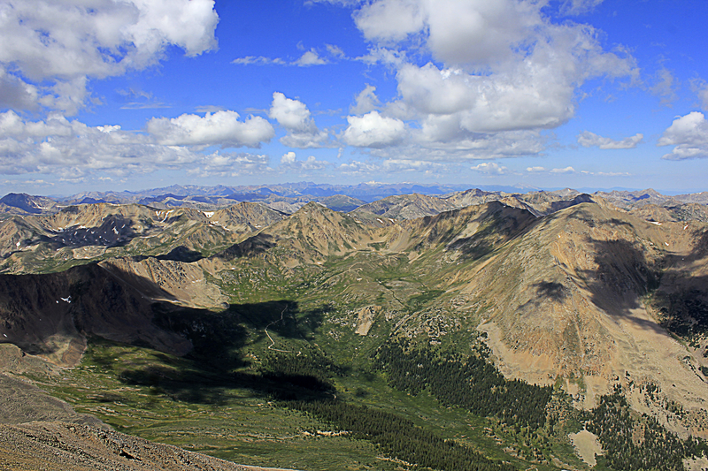Looking far into the distance at Mount Elbert, Colorado image - Free ...