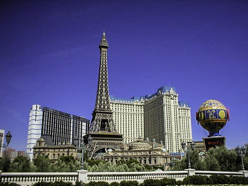 The interior of Paris hotel and casino in Las Vegas Stock Photo