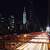 Bridge and skyscrapers at Night in New York City image - Free stock ...