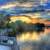 Sunset at Rock lake on the Glacial Drumlin State Trail, Wisconsin image ...