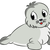 Cute Baby Seal Drawing vector clipart image - Free stock photo - Public ...