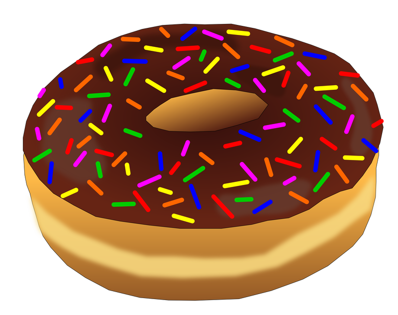 Donut with rainbow sprinkles image - Free stock photo - Public Domain ...