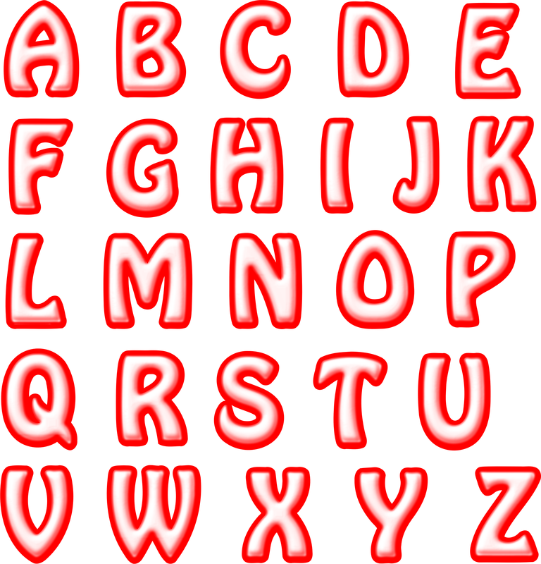 Alphabet Letters Clip Art Transparent Background